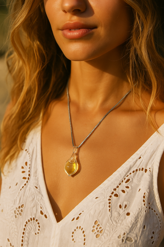 The Defender Glass Pendant