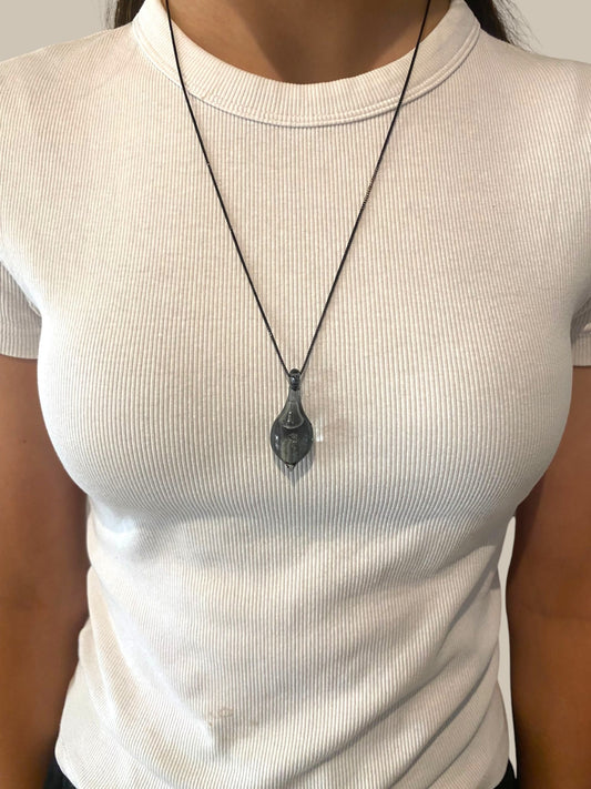 Man Cave Glass Pendant